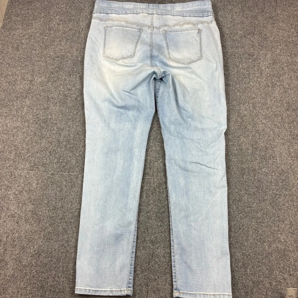 Gloria Vanderbilt Amanda Pull On Jeans‎ Womens 16W Light Wash Tapered High Rise